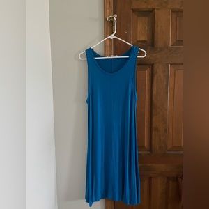 LOFT cotton blue dress